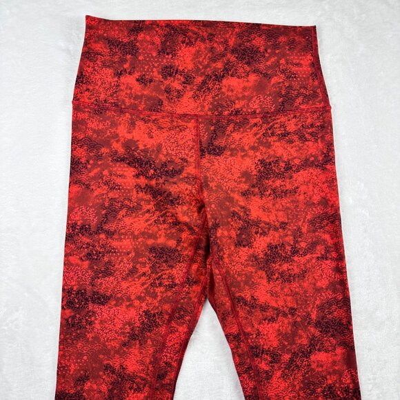 Lululemon Align Pant 28" *Lunar New Year Sz 8 Intricate Oasis Love Red Luxtreme - Picture 5 of 9